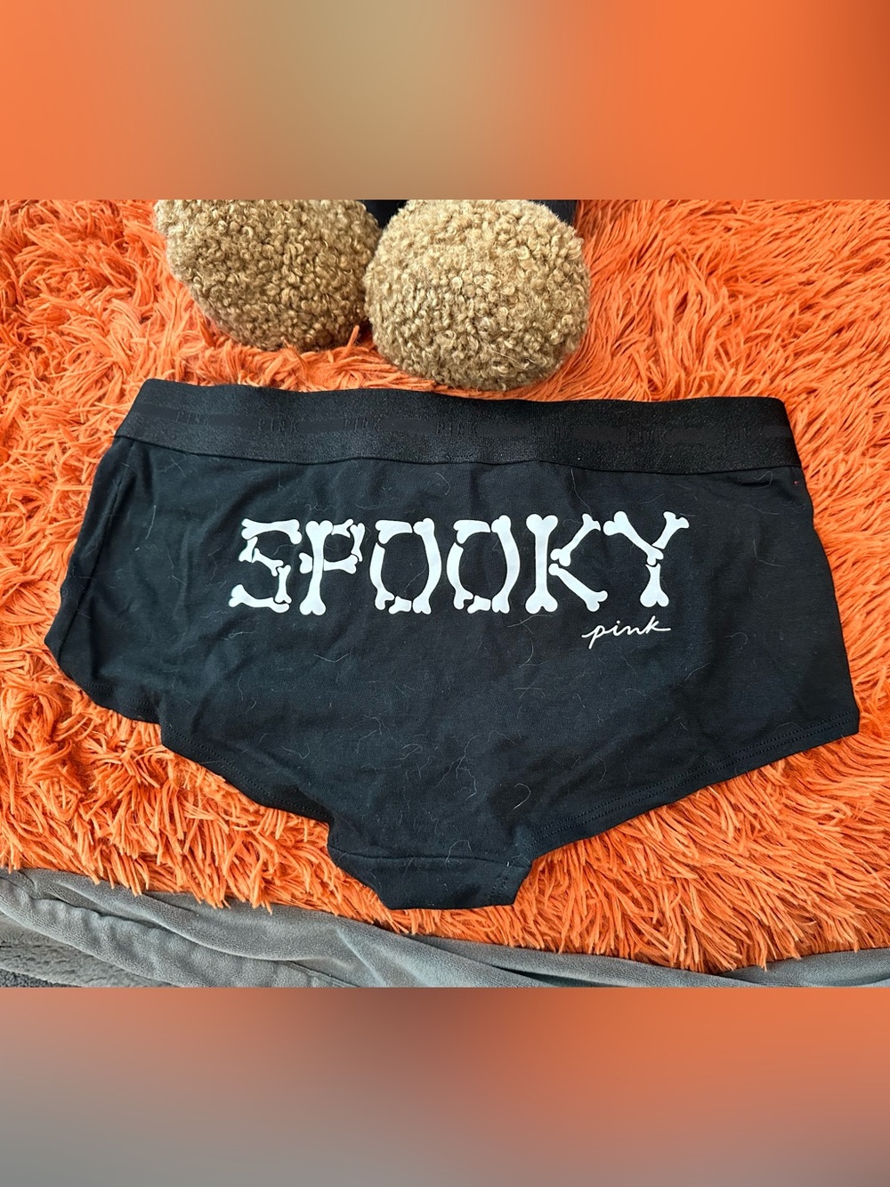 NWOT PINK Victoria’s Secret Spooky boyshort size M